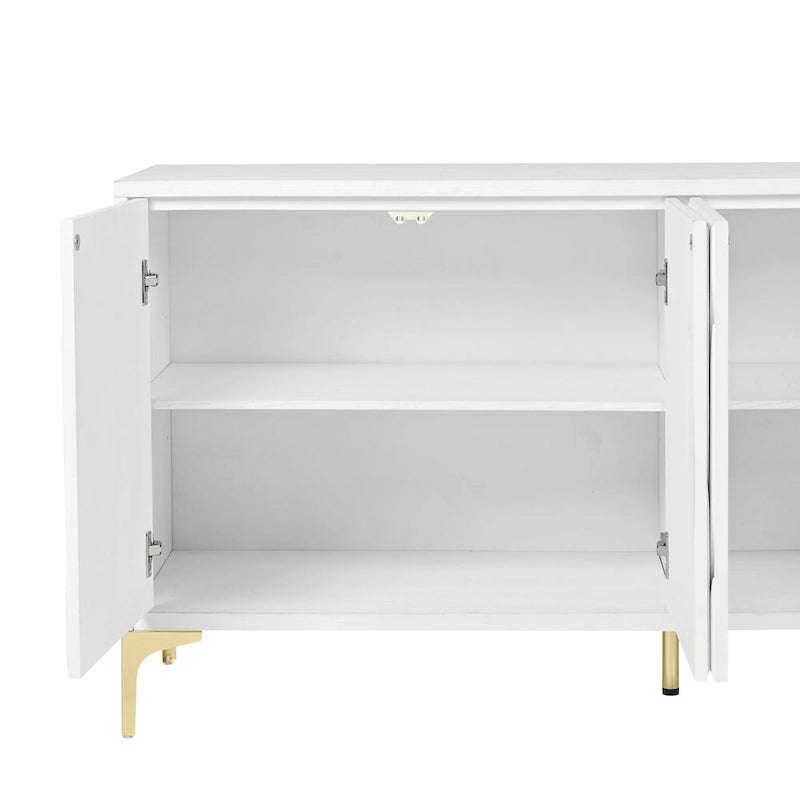 Buffet de salle à manger 4 portes avec ouverture par simple pression