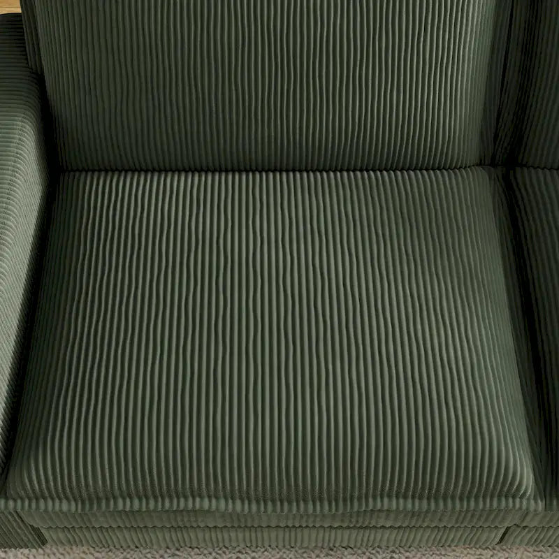103 Canapé 4 places classique moderne avec assise profonde et 4 coussins