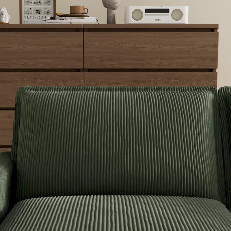 103 Canapé 4 places classique moderne avec assise profonde et 4 coussins