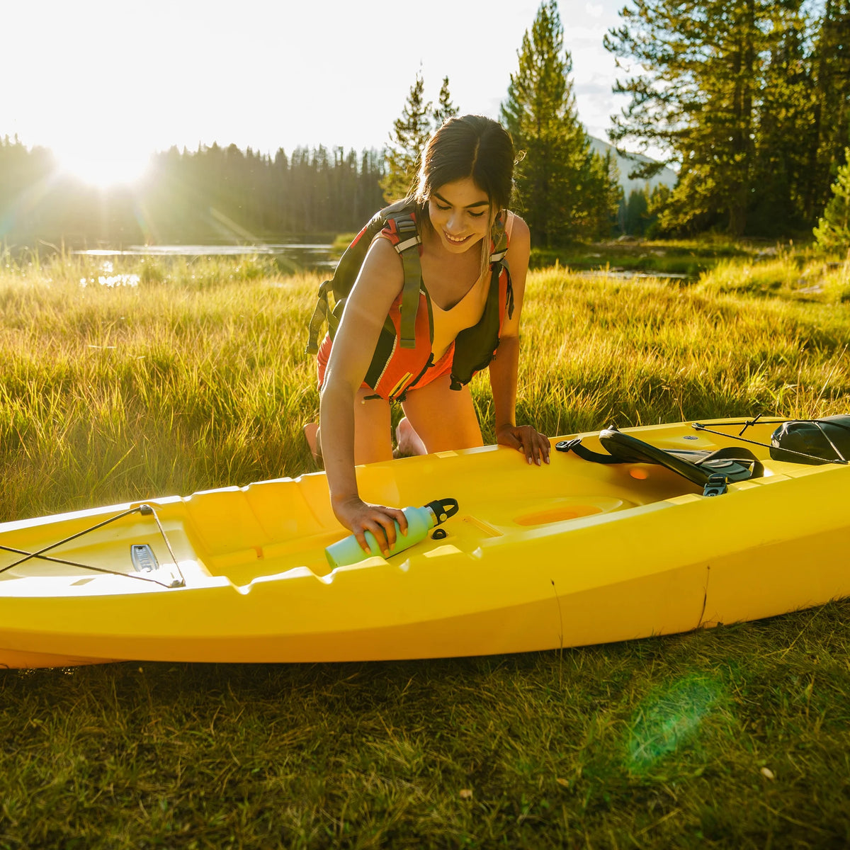 Kayak à assis-dessus Lifetime Volt 85 - Jaune - 90613