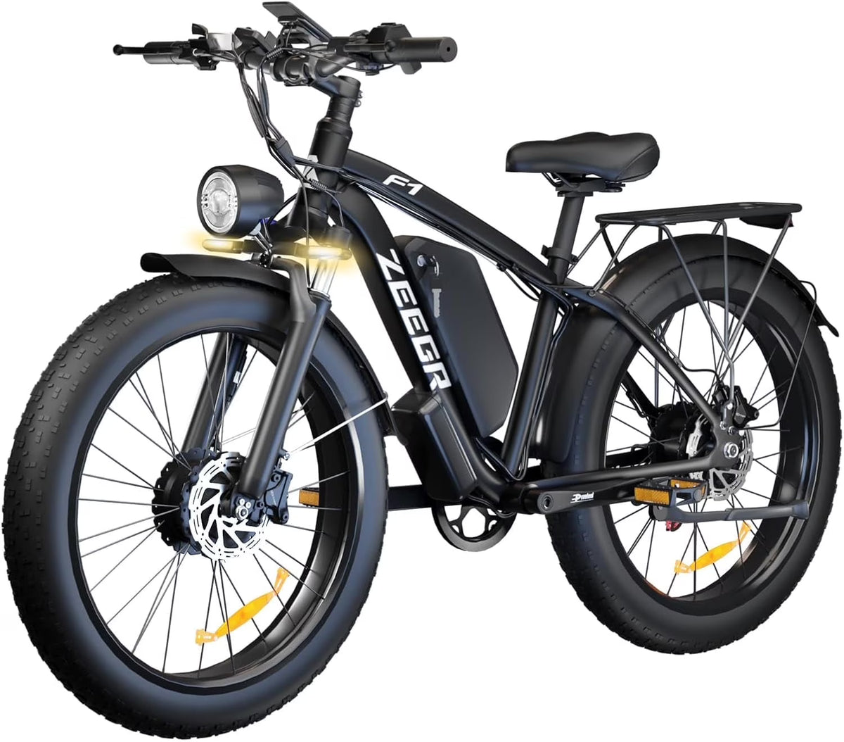 Vélo électrique 2000W pour adultes 48V 22.4AH VAE 35MPH Vélo électrique tout-terrain  Pneu large 26