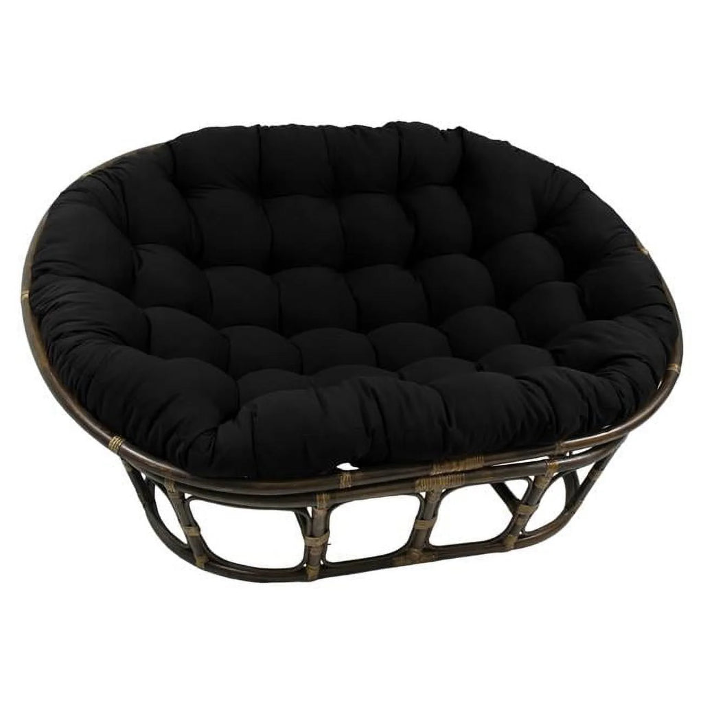 Blazing Needles 93304-TW-RD 65 x 48 po Coussin Papasan double en sergé uni, Rouge