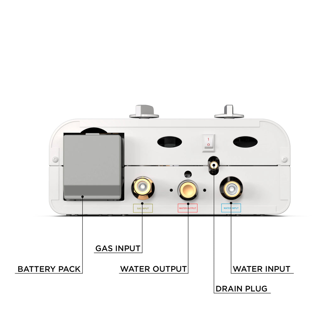 Chauffe-eau instantané d’extérieur portable Eccotemp L5 avec pompe 12 V et filtre