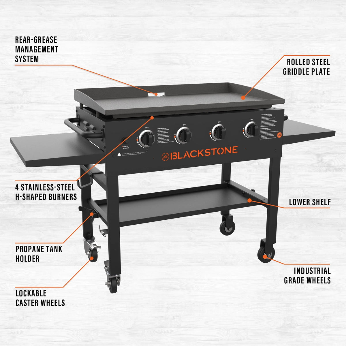 Station de cuisson avec plaque Blackstone 36