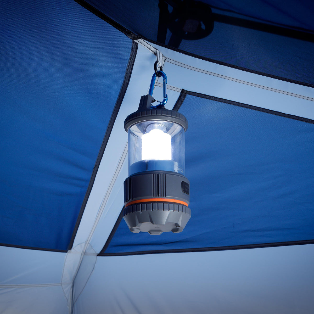 Tente cabane instantanée Ozark Trail pour 8 personnes avec arceaux lumineux LED et enceinte Bluetooth