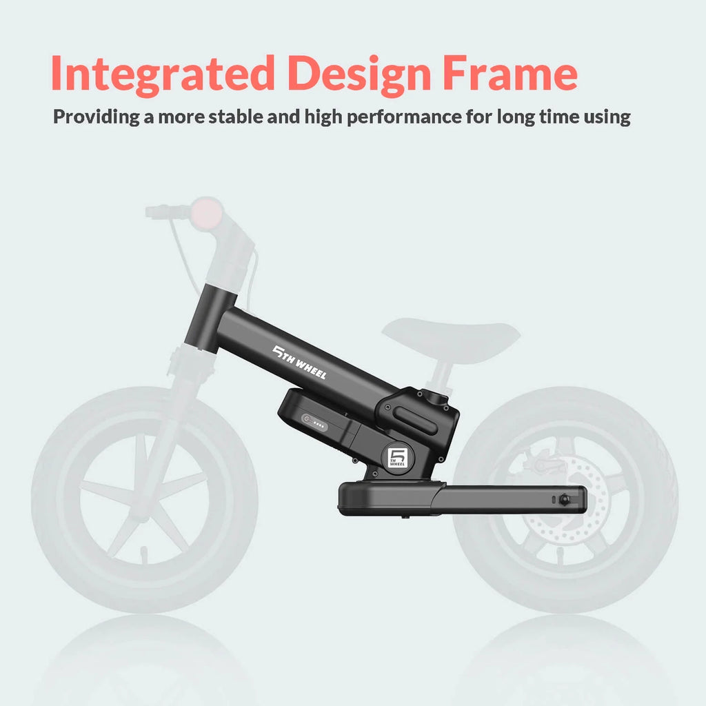 5Th Wheel KB09 Vélo d’équilibre électrique 150W pour enfants, noir - Pneu gonflable de 12 pouces avec double frein