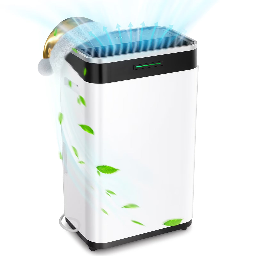 Déshumidificateur KISSAIR de 15 pintes, couverture maximale de 3 000 pi², 3 modes de fonctionnement, minuterie de 24 h, sous-sol/salle de bain/lancerie