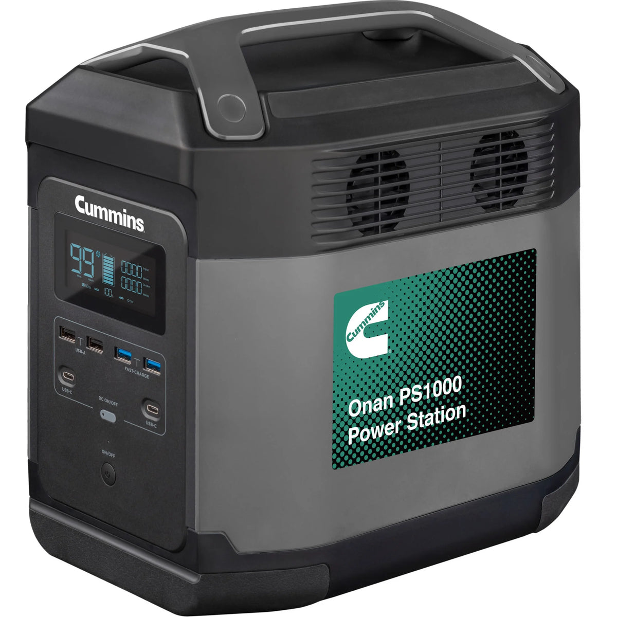 Station d’alimentation portable et générateur solaire à charge rapide Cummins 1008 Wh / 3 000 W de crête, prise CA à onde sinusoïdale pure, batterie lithium de secours (panneau solaire non inclus)