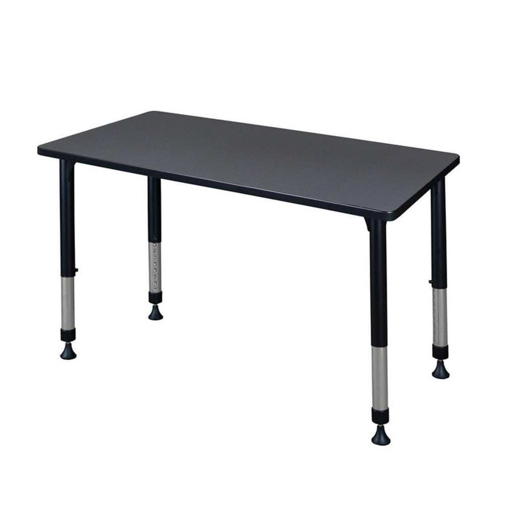 Table d’activités de classe réglable en hauteur Regency Kee, 42 x 24 po – grise