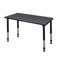 Table d’activités de classe réglable en hauteur Regency Kee, 42 x 24 po – grise