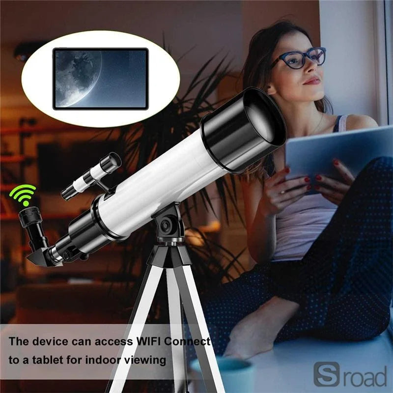 Oculaire électronique WiFi 4K HD pour télescopes, caméra astronomique 5MP avec visualisation en temps réel, pour l'observation des oiseaux, des étoiles et de la nature?,Comme indiqué