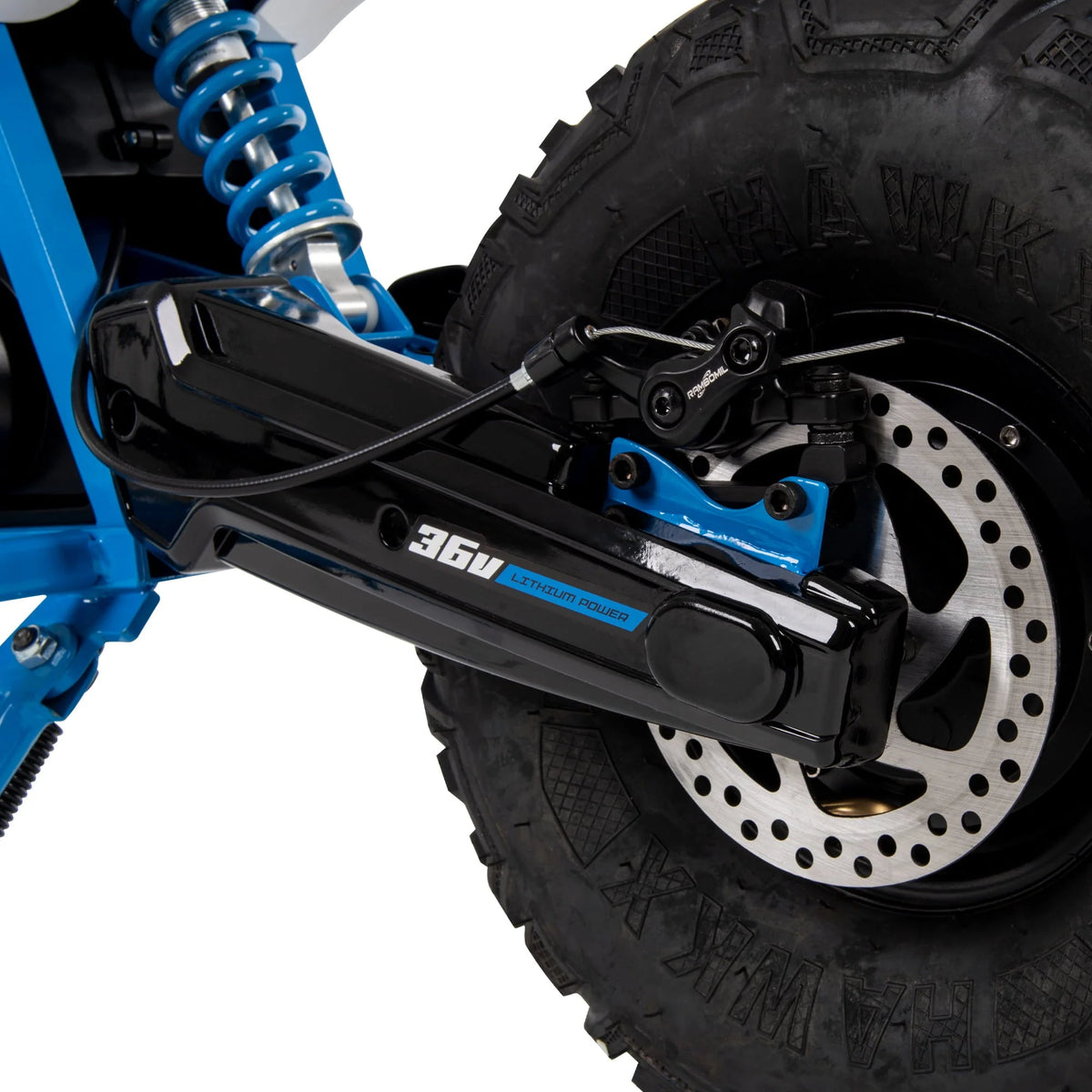 Mini-moto électrique Huffy CR8-R 36 volts, blanche