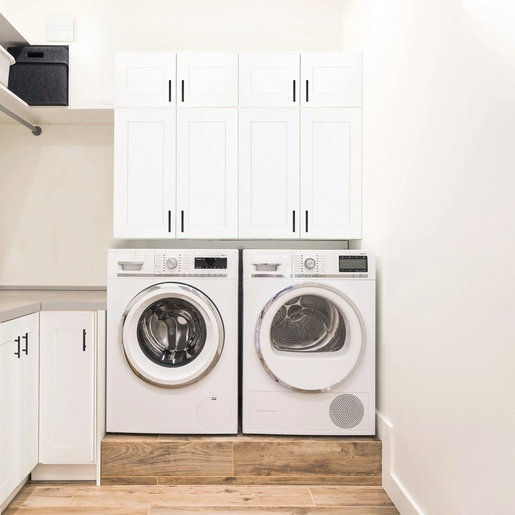 Design House Brookings Meuble bas de cuisine à assembler en bois Shaker, 2 portes et 2 tiroirs (48 x 34,5 x 24), blanc Sherwin Williams