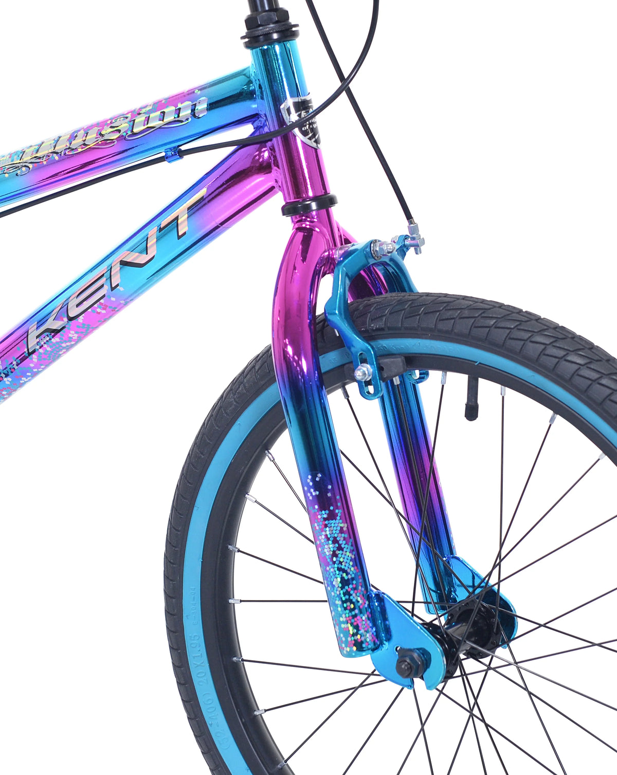 Vélo BMX 20 Kent Illusion, pour cyclistes de 1,27 à 1,52 m, Bleu/Violet, Enfant, Unisexe