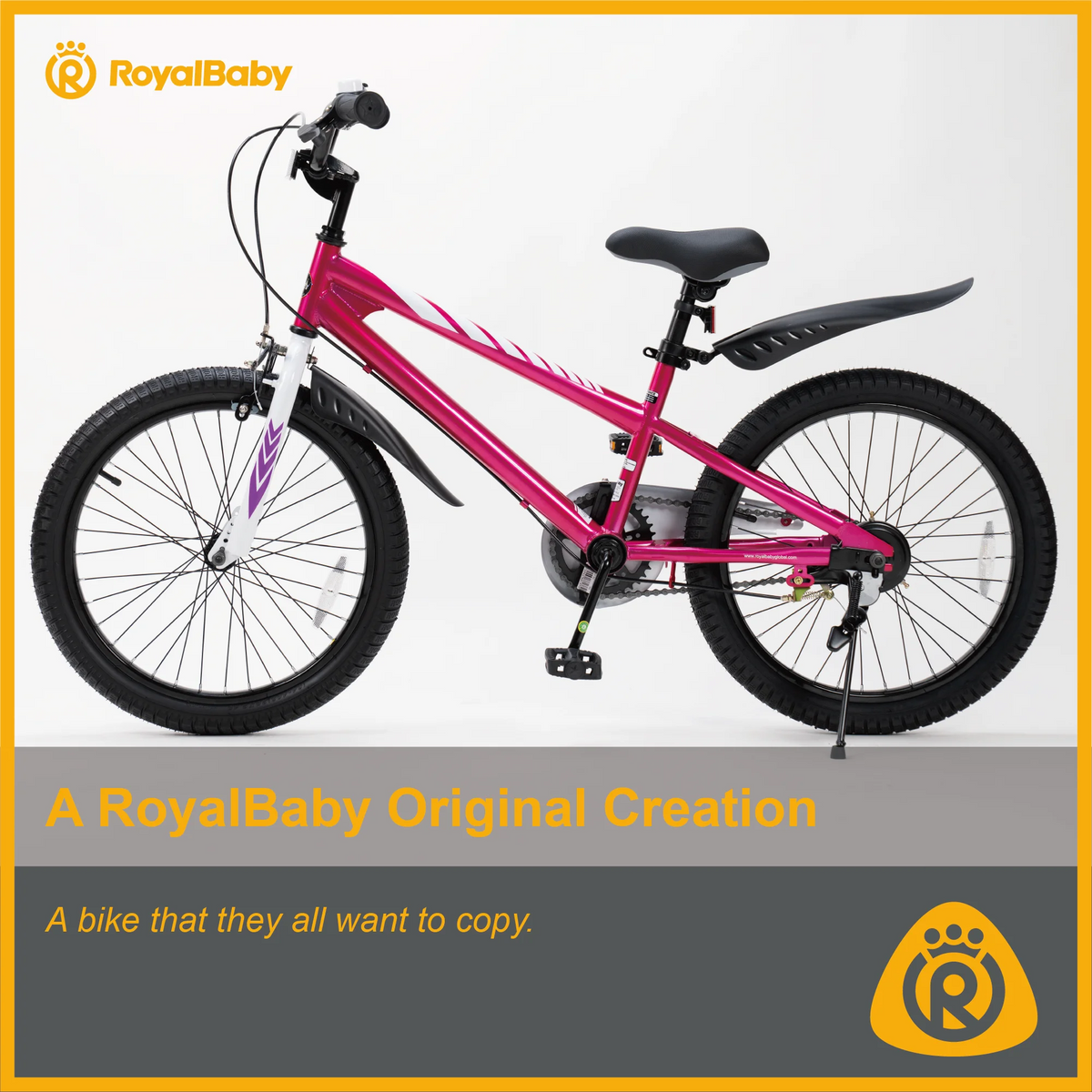 Vélo Royalbaby Freestyle 20 pour garçons et filles de 9 à 12 ans, Bleu