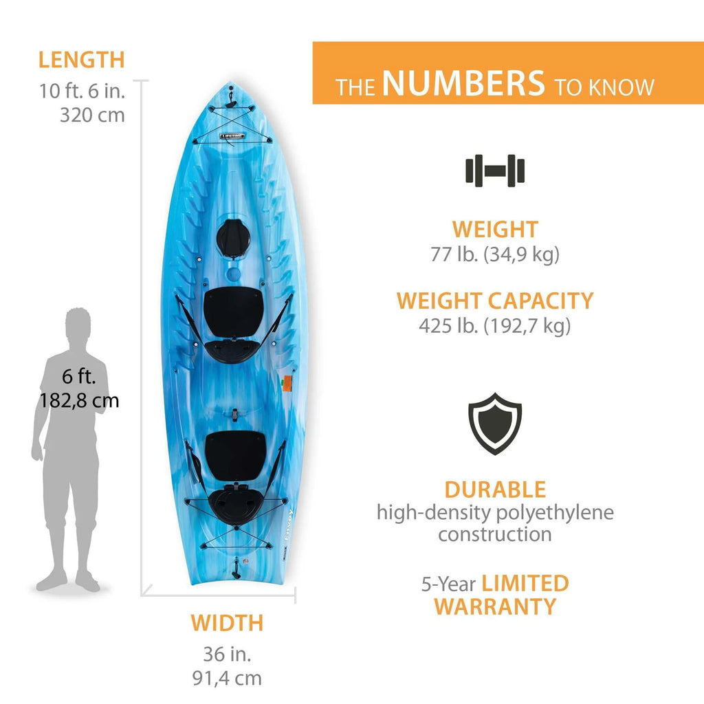 Kayak tandem Lifetime Envoy 106 - Sky Fusion - 91192