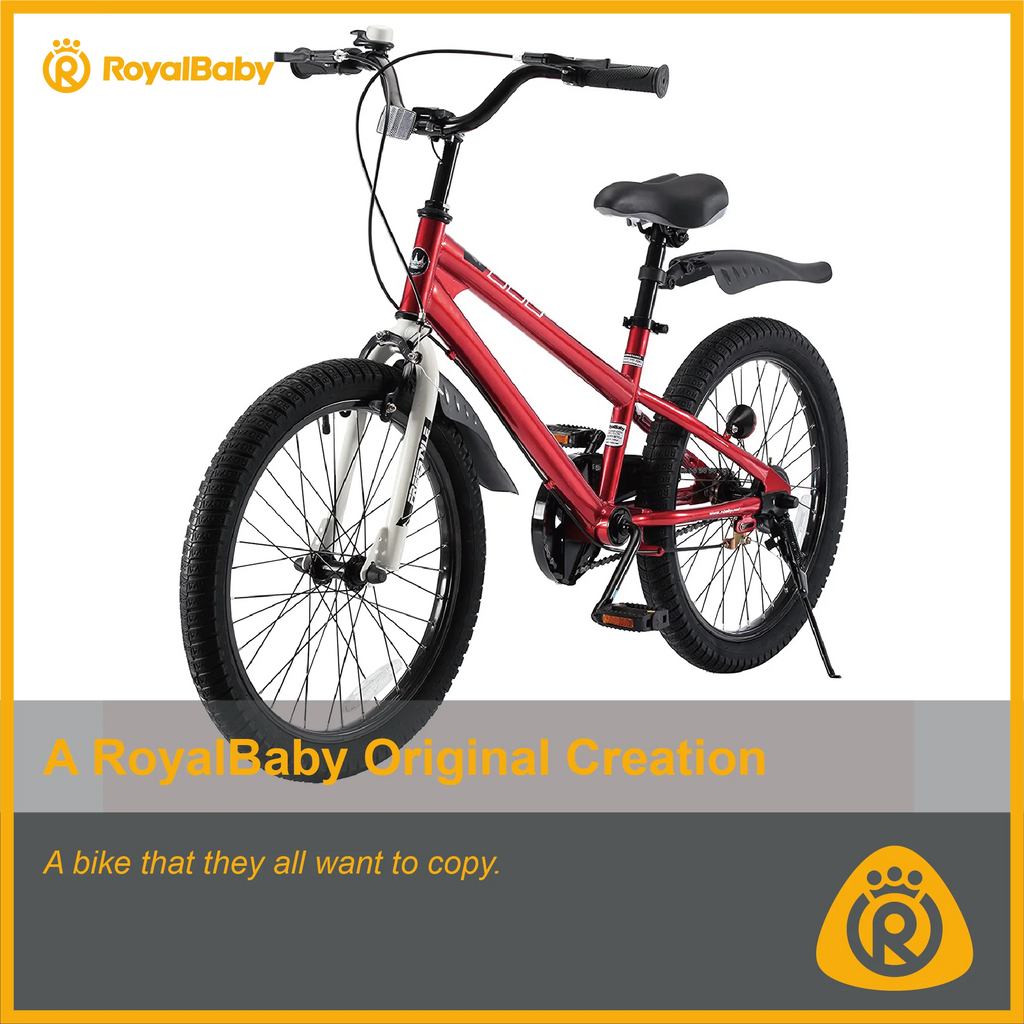 Vélo Royalbaby Freestyle 20 pour garçons et filles de 9 à 12 ans, Bleu