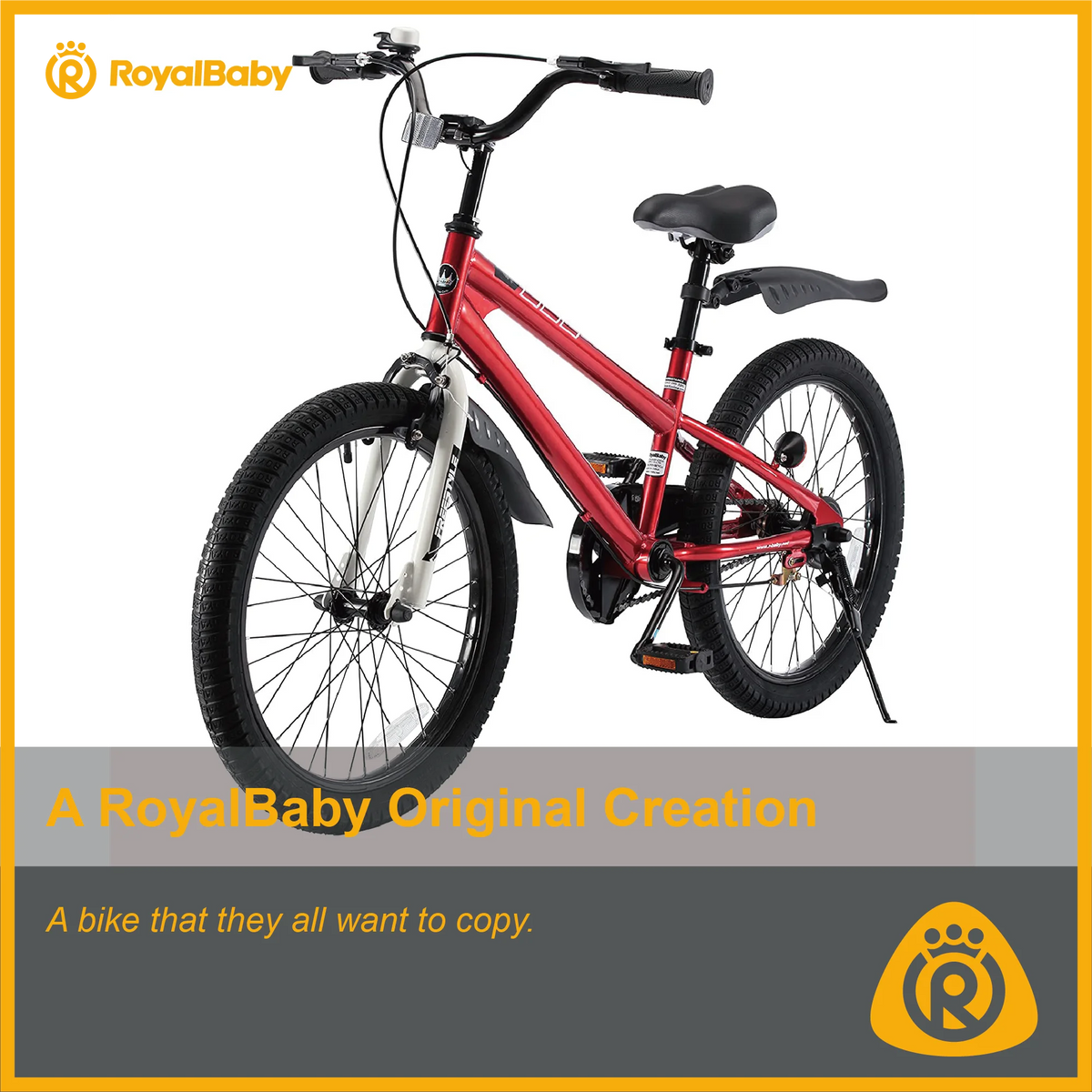 Vélo Royalbaby Freestyle 20 pour garçons et filles de 9 à 12 ans, Bleu