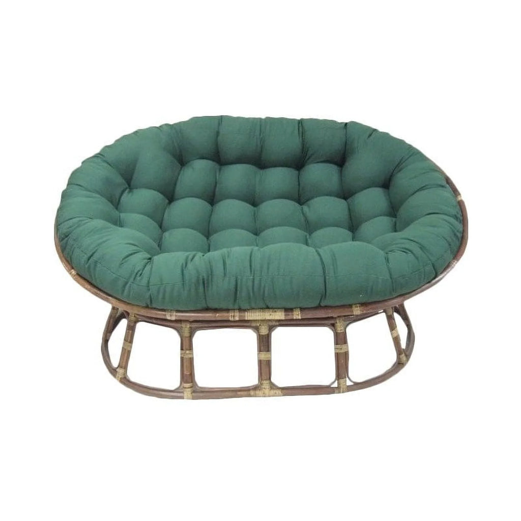 Blazing Needles 93304-TW-RD 65 x 48 po Coussin Papasan double en sergé uni, Rouge