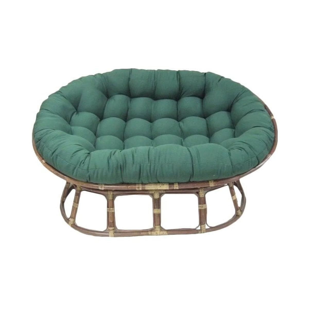Blazing Needles 93304-TW-RD 65 x 48 po Coussin Papasan double en sergé uni, Rouge