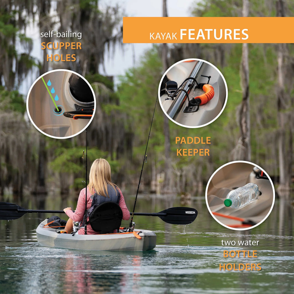 Kayak de pêche Lifetime Tamarack Angler 10 pi, Volcano Fusion (91340)