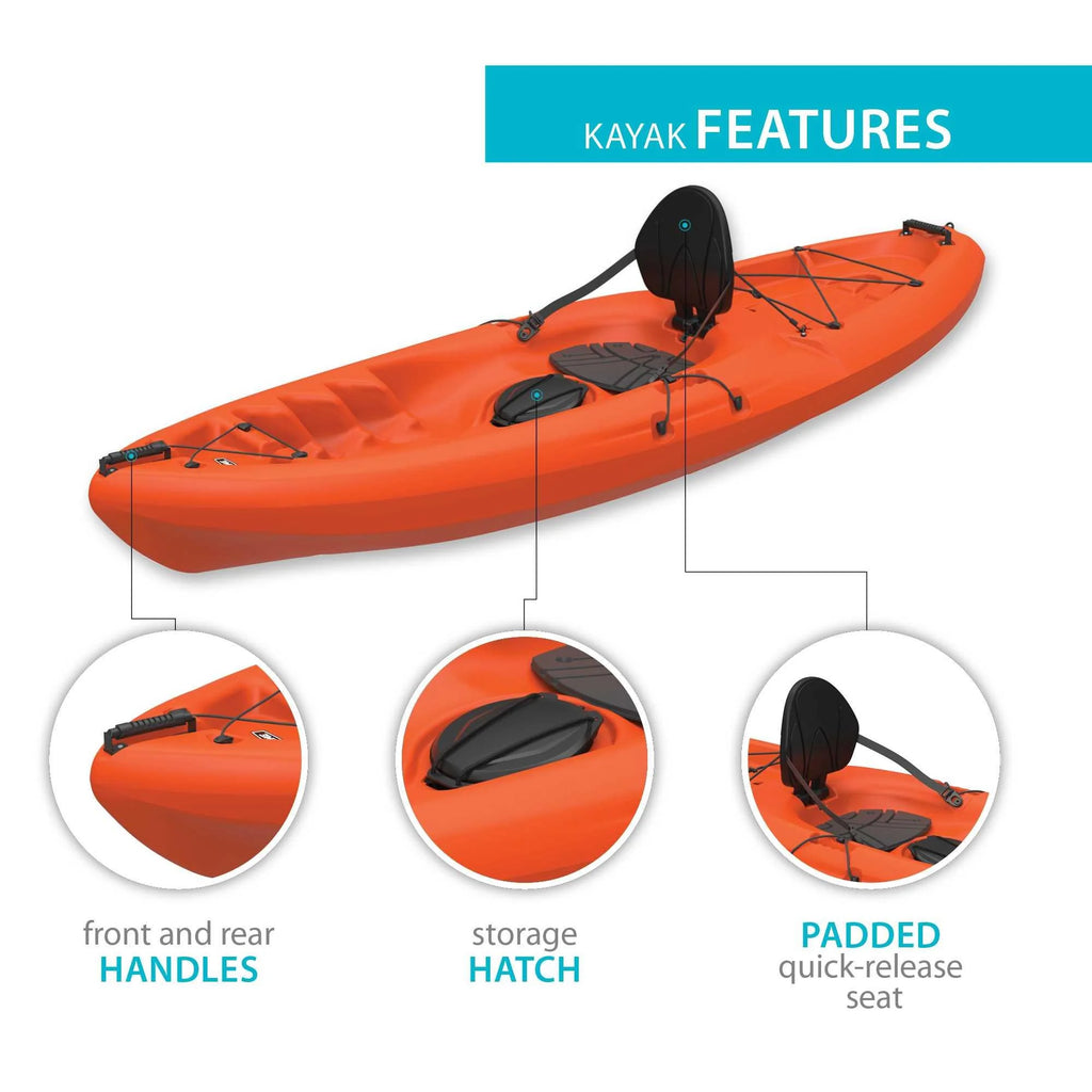 Kayak Sit-On-Top Spitfire 8 pi Lifetime, vert citron (90245)
