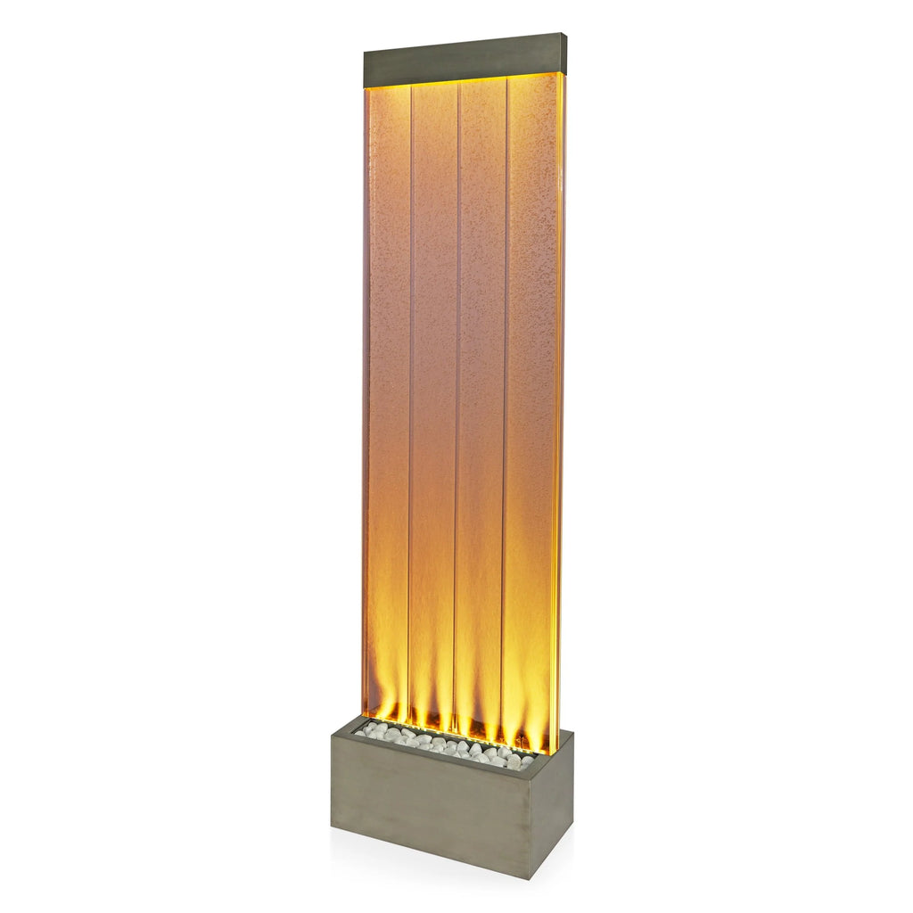 Fontaine électrique filaire Alpine Corporation 72H avec mur d'eau à bulles en acrylique pour intérieur
