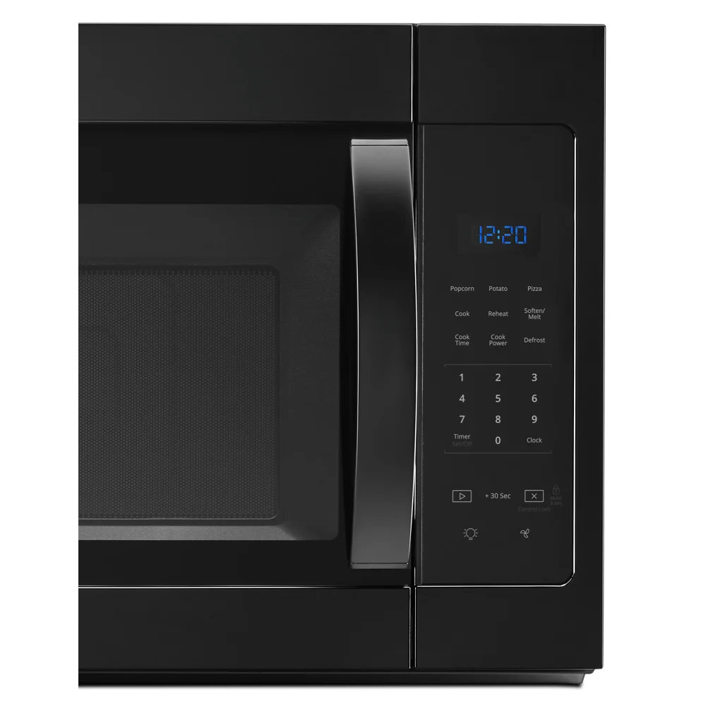Combiné hotte et micro-ondes Whirlpool de 1,7 pi³ noir