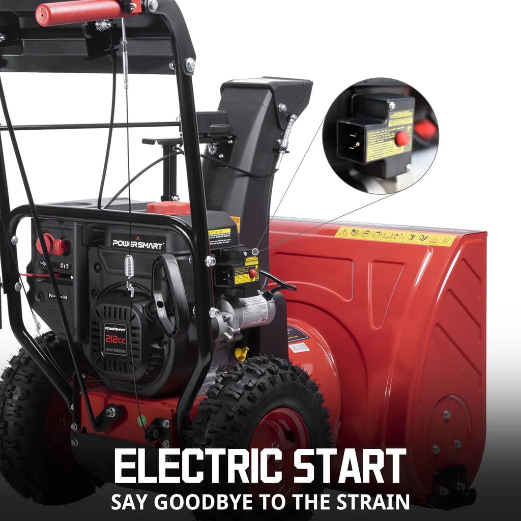 Souffleuse à neige à essence à deux étages PowerSmart 24'' 212cc PSSMN24