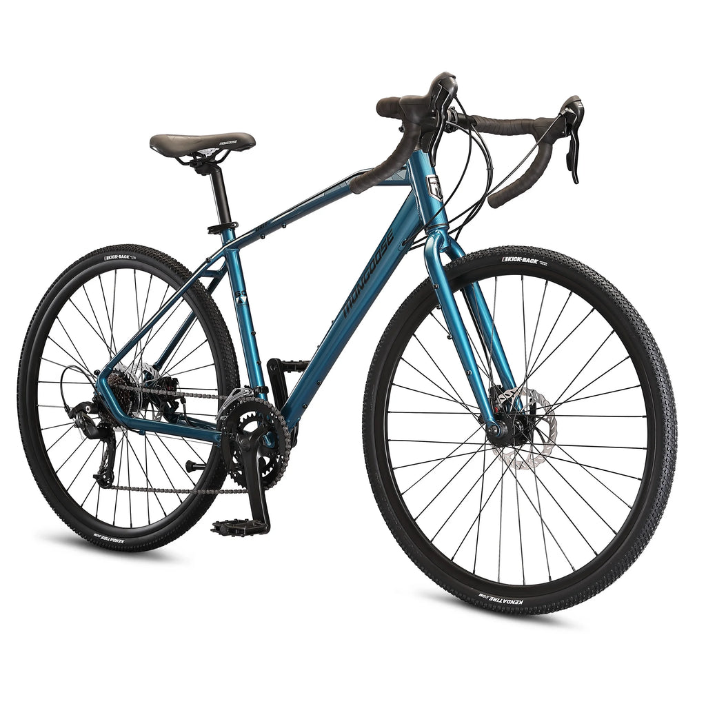 Vélo de route Mongoose Grit Adventure, Roues 700c, 14 Vitesses, Bleu