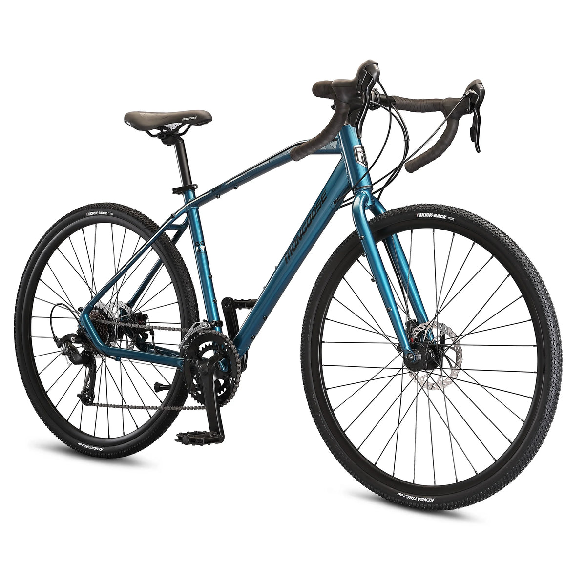 Vélo de route Mongoose Grit Adventure, Roues 700c, 14 Vitesses, Bleu