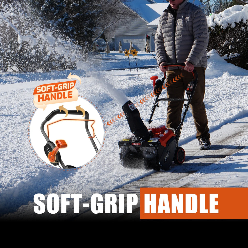 Souffleuse à neige sans fil NOVUS sur batterie de 18 pouces, batterie 58 V 5 Ah et chargeur inclus