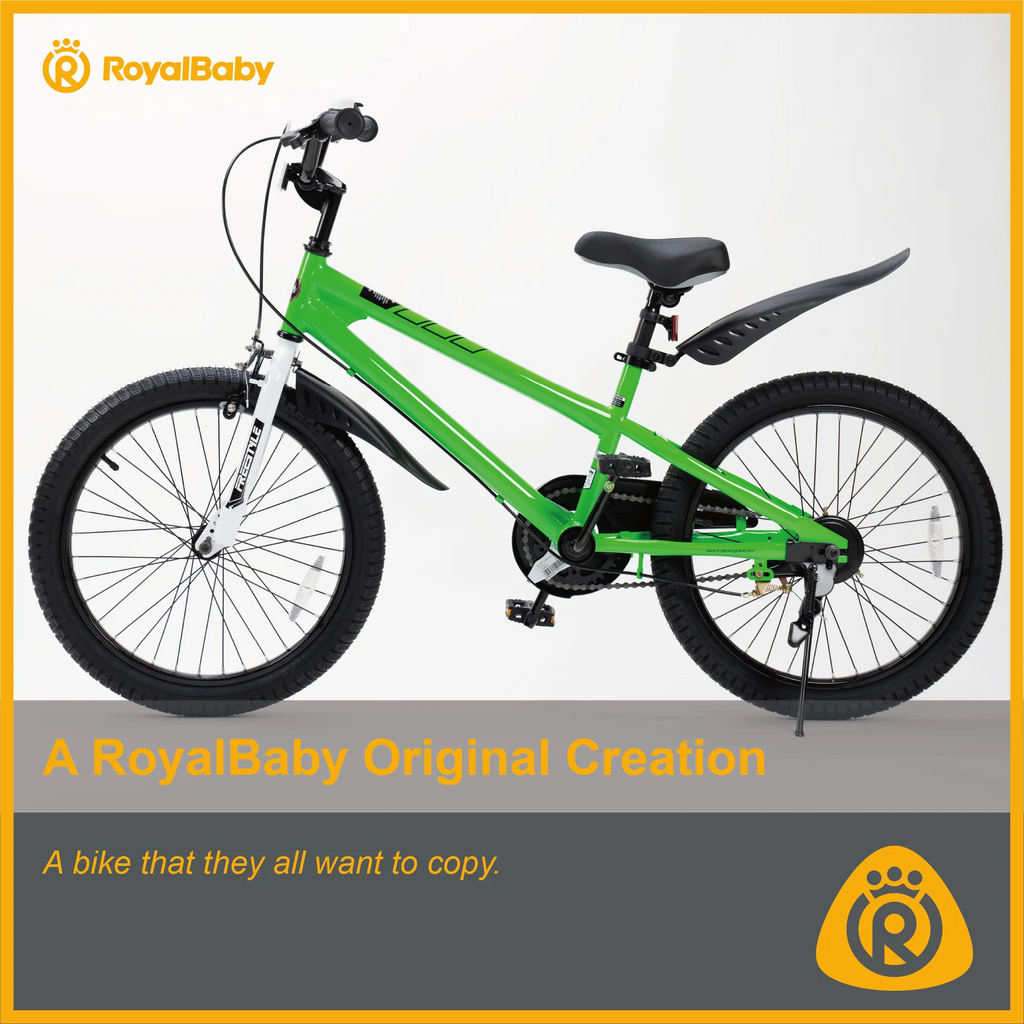 Vélo Royalbaby Freestyle 20 pour garçons et filles de 9 à 12 ans, Bleu