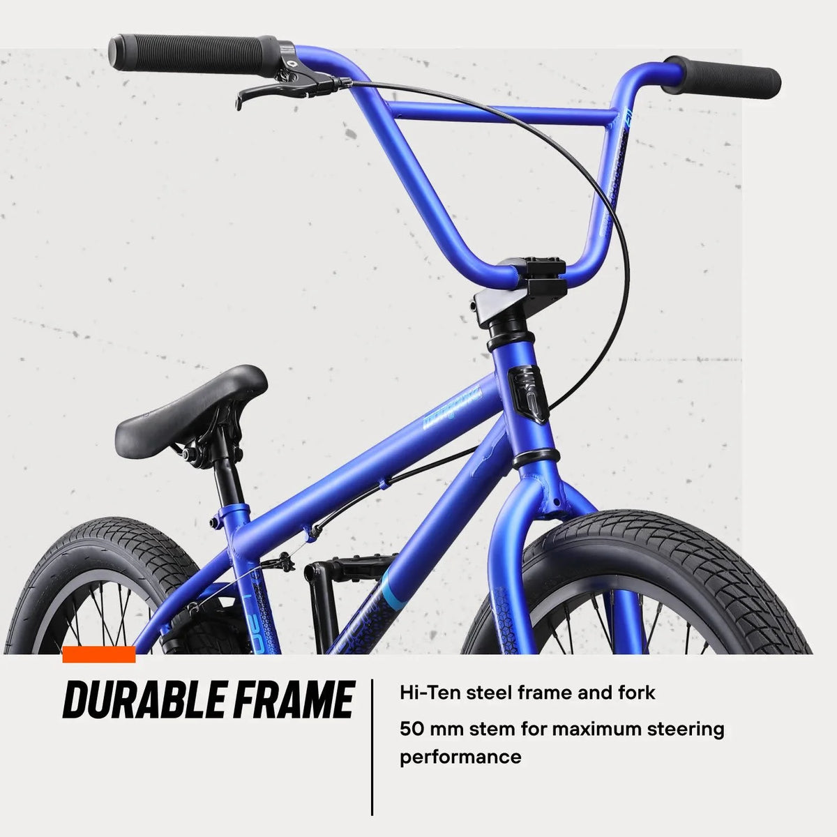 Vélo BMX Freestyle Mongoose Legion L20, Roue de 20 po, Dès 8 ans, Bleu