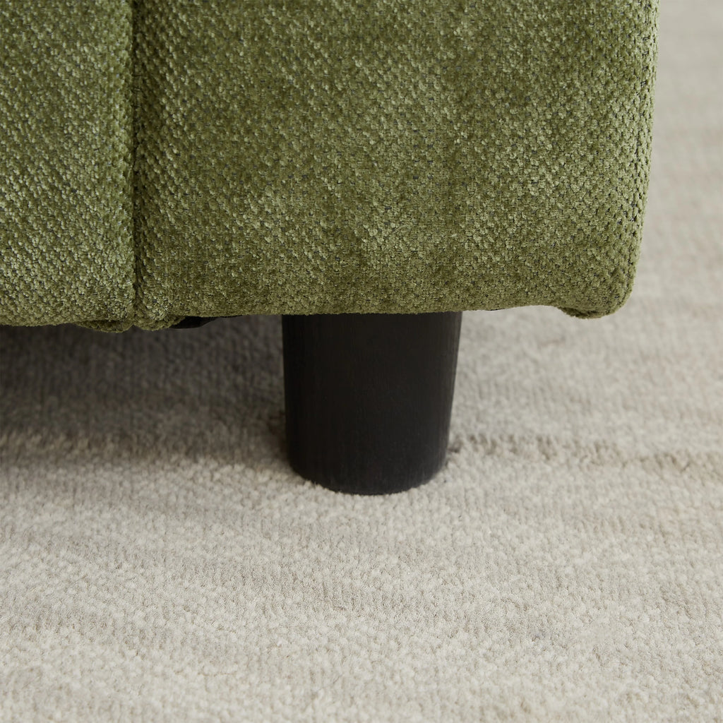 MAYEERTY Canapé 1 place en velours côtelé 55 po, sans assemblage, fauteuil convertible moderne et moelleux pour salon, chambre, espace détente et salle de projection (n'est pas un fauteuil pivotant.)