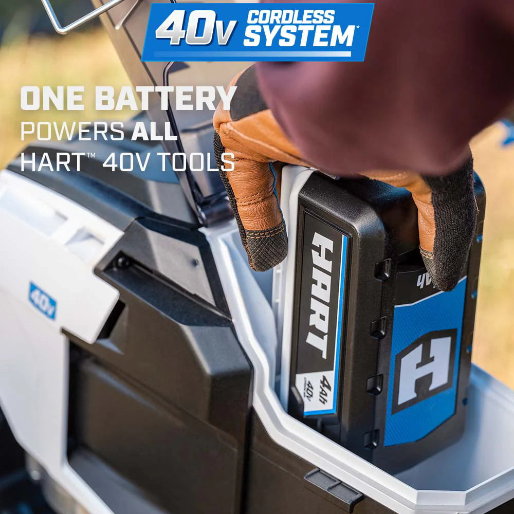 Tarière sans balais HART 40 volts (1) batterie lithium-ion 4,0 Ah