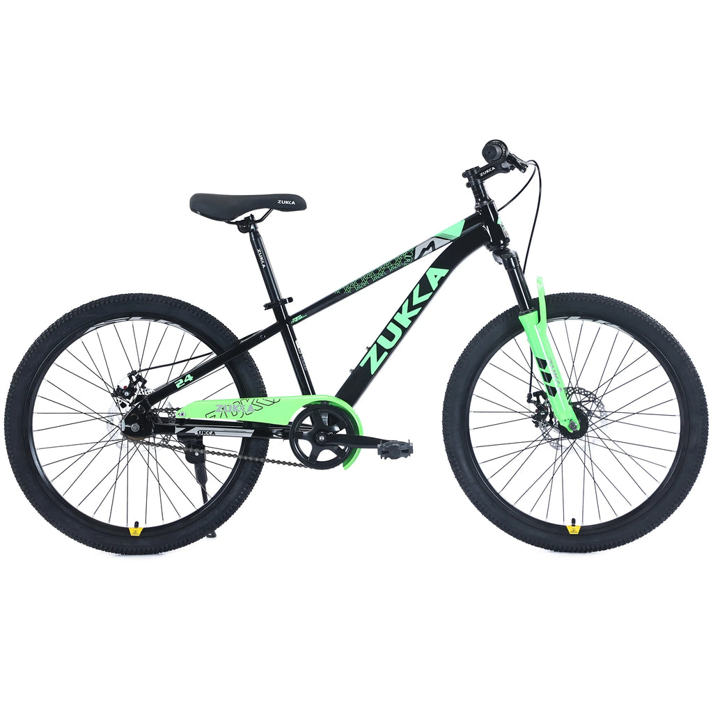 Vélo VTT pour enfant Zukka 20 pouces, cadre en acier, modèle hardtail, pour enfant de 7 à 10 ans, rose