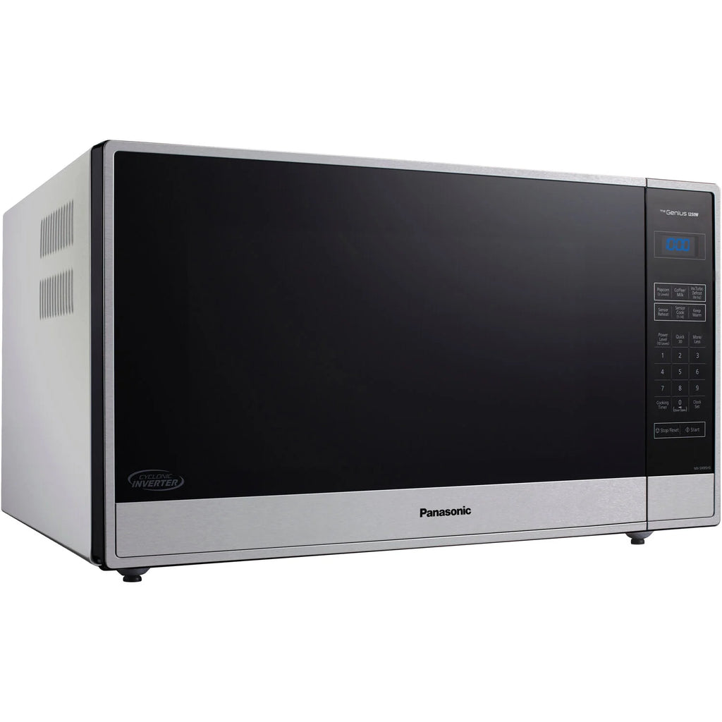 Panasonic 2,2 pi³ 1250 W Micro-ondes de comptoir avec technologie Inverter, Acier inoxydable NN-SN95HS