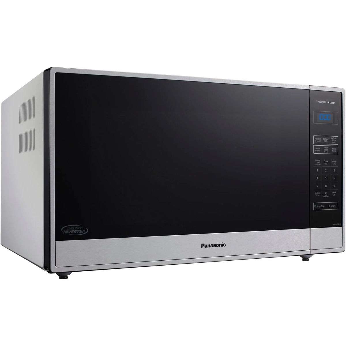 Panasonic 2,2 pi³ 1250 W Micro-ondes de comptoir avec technologie Inverter, Acier inoxydable NN-SN95HS