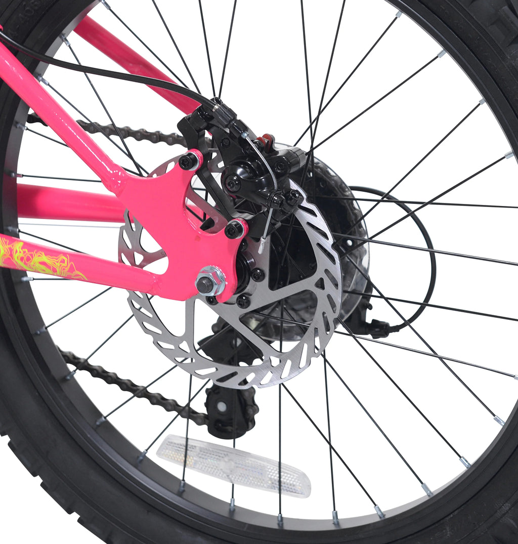 20 VTT Ozark Trail Vibe, 7 vitesses, pour cycliste de 1,20 m à 1,63 m, rose, enfant/préado/ado, unisexe