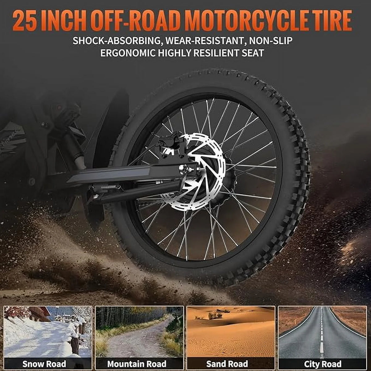 Vélo tout-terrain électrique 2000W pour adultes Ridingtimes GT73 UL2849,Moteur moyeu sans balais,Vélo électrique 18.2AH*2 avec écran numérique 25\ pneus Acier au carbone,Noir
