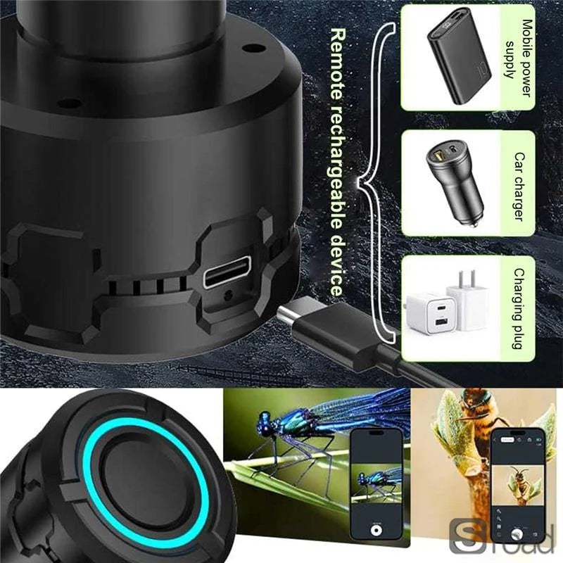 Oculaire électronique WiFi 4K HD pour télescopes, caméra astronomique 5MP avec visualisation en temps réel, pour l'observation des oiseaux, des étoiles et de la nature?,Comme indiqué