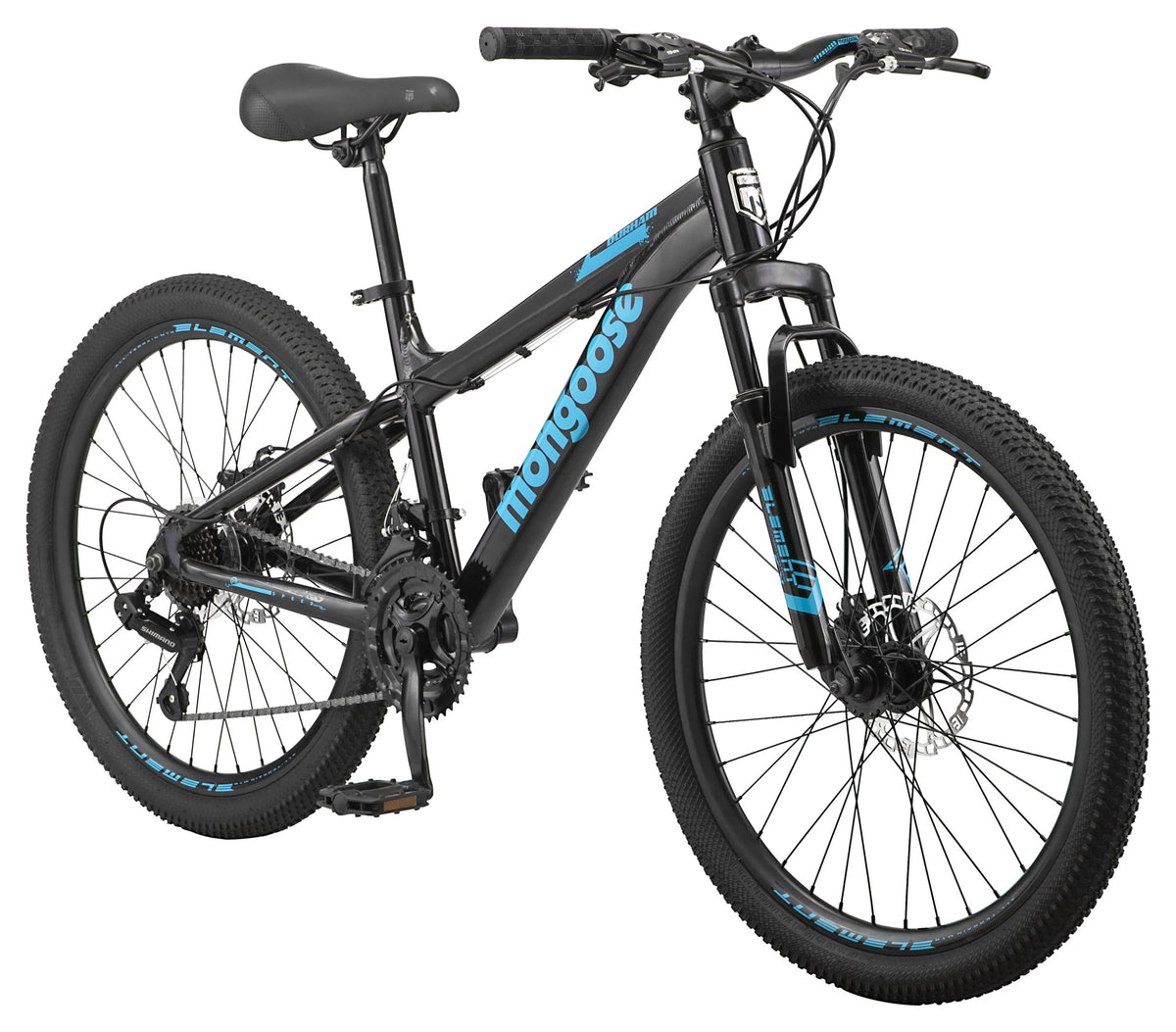 Vélo de montagne Mongoose 24 Durham, 21 vitesses, noir