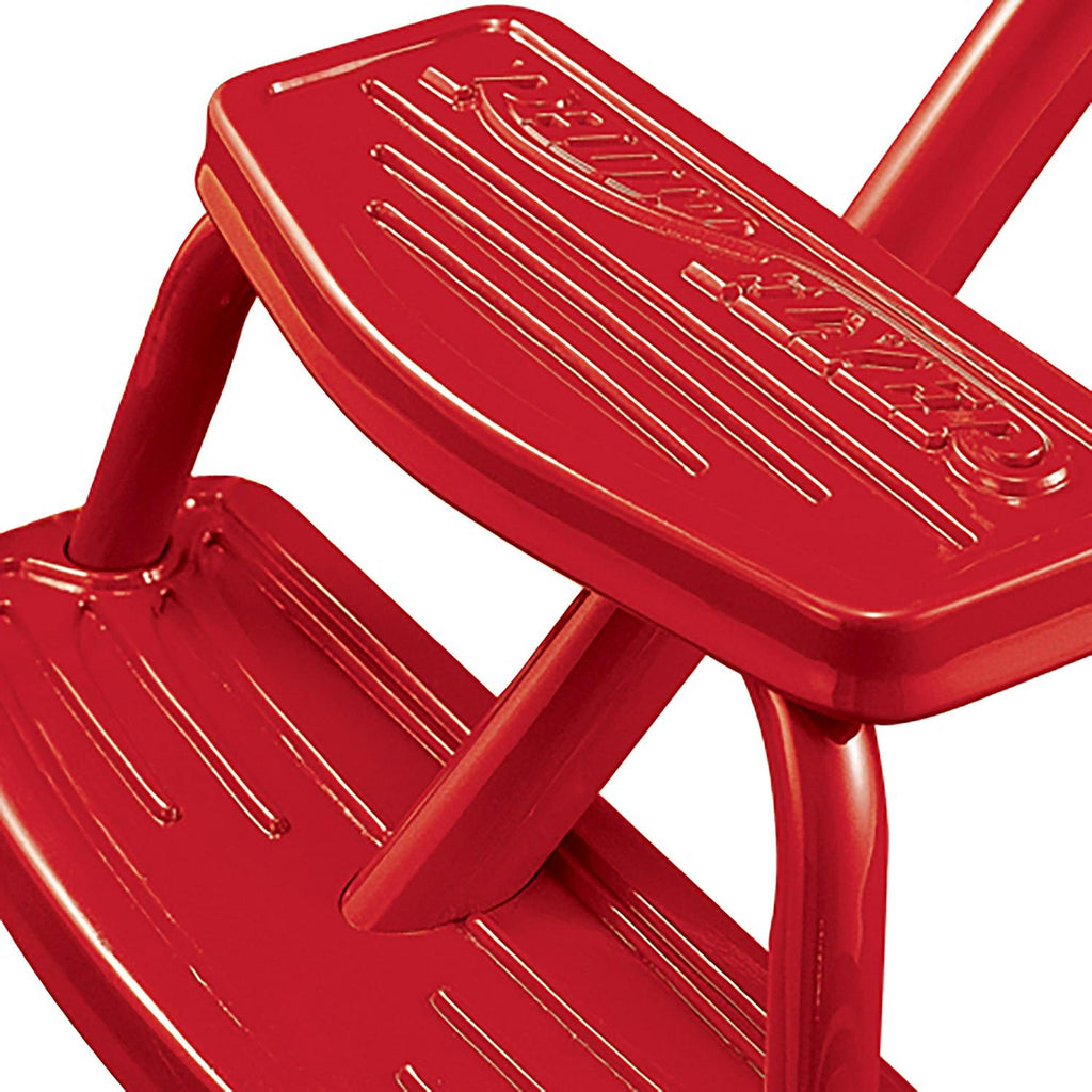 Radio Flyer. Tricycle classique rouge à double guidon. Roue avant de 12 po. Rouge