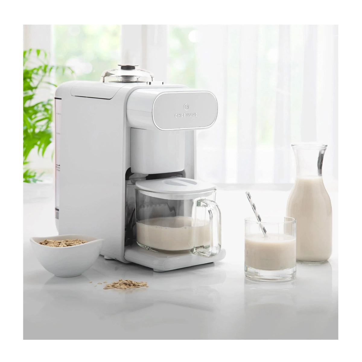 Machine à lait végétal ChefWave Milkmade avec mousseur à lait à main