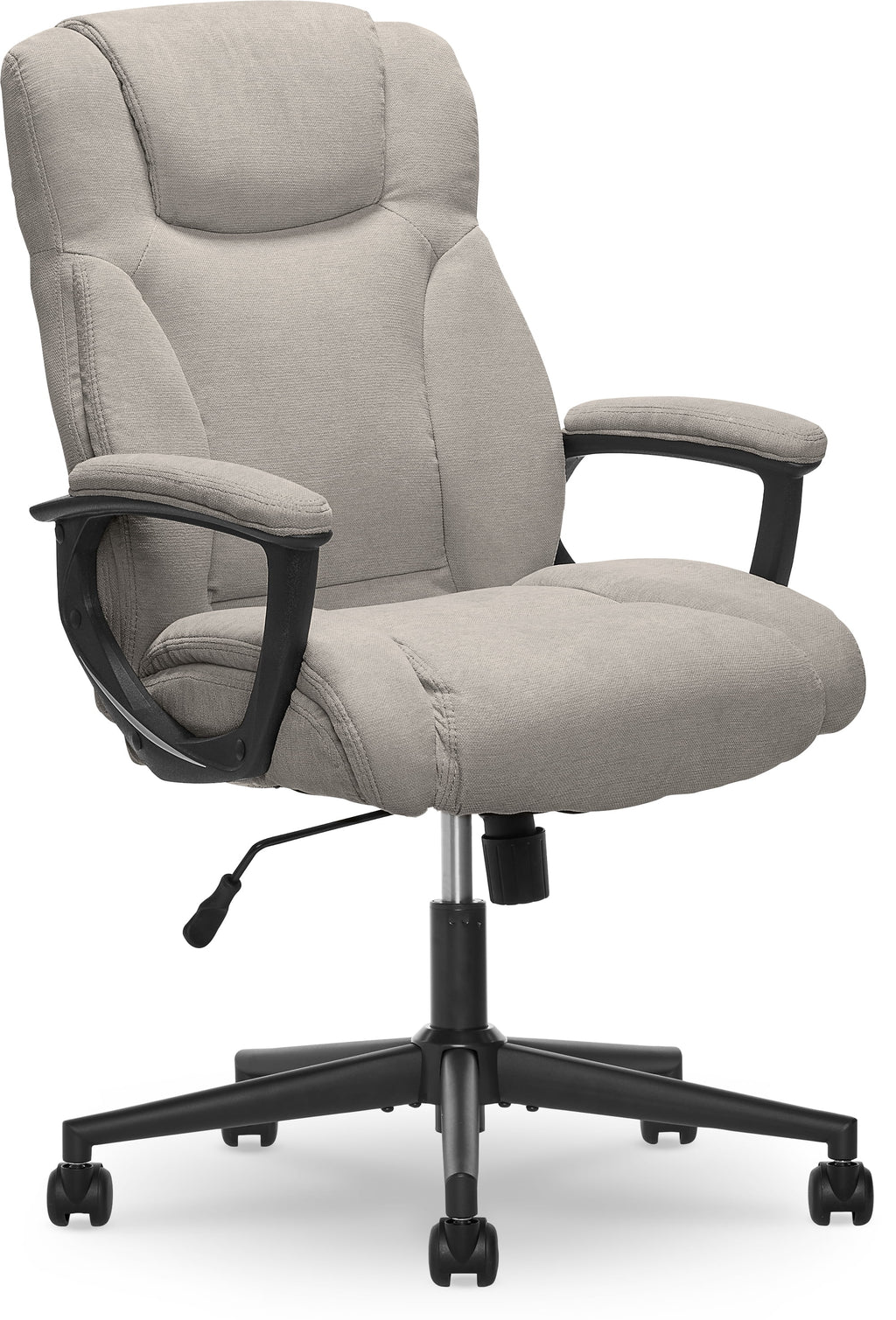 Chaise de bureau Serta Connor en microfibre gris clair