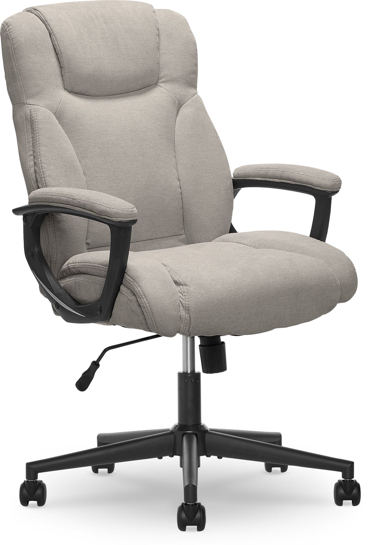 Chaise de bureau Serta Connor en microfibre gris clair