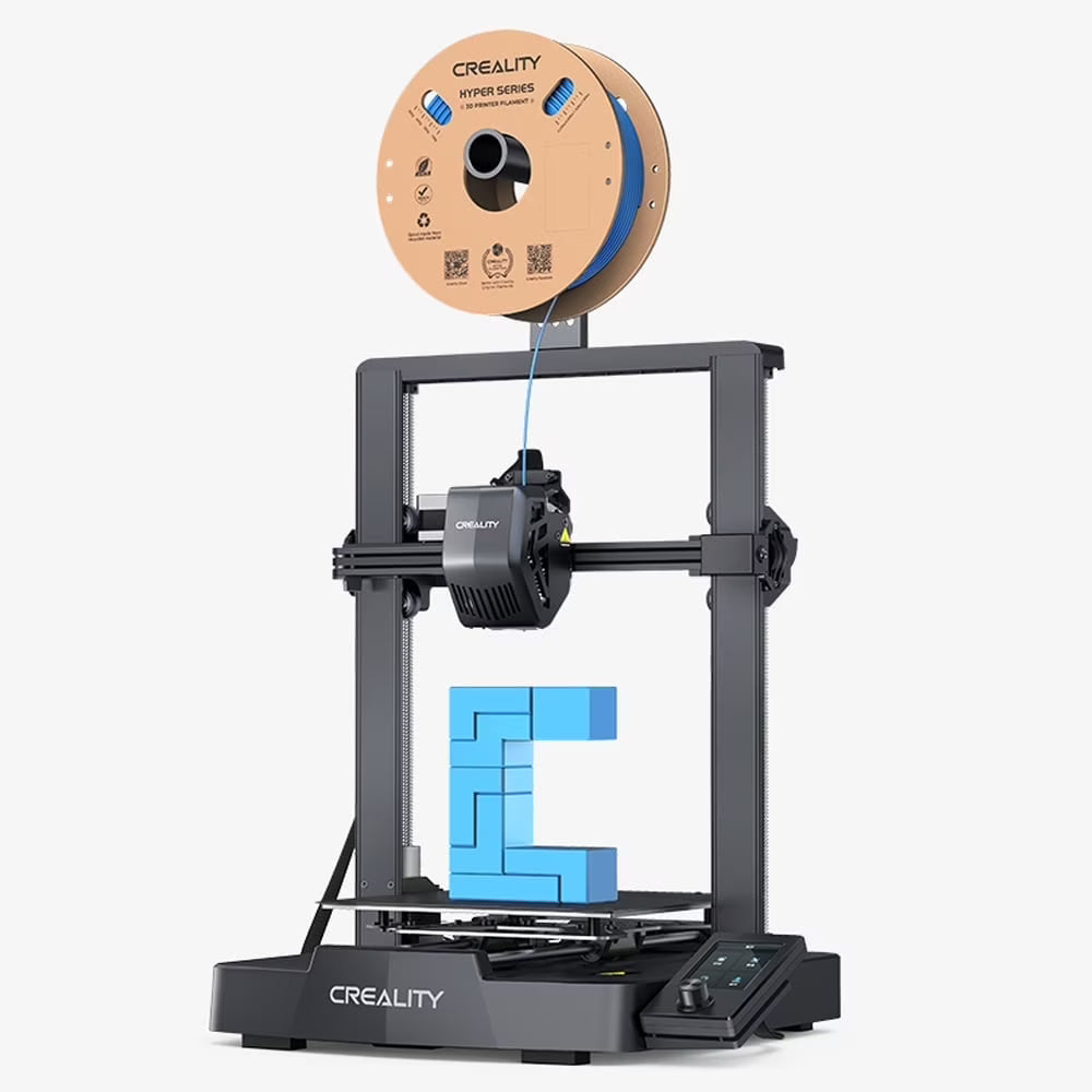 Imprimante 3D Creality Ender 3 V3 SE avec nivellement automatique CR Touch, double axe Z, chargement automatique du filament, vitesse d’impression accrue de 250 mm/s, extrudeur direct Sprite, volume d’impression de 8,66 x 8,66 x 9,84 pouces