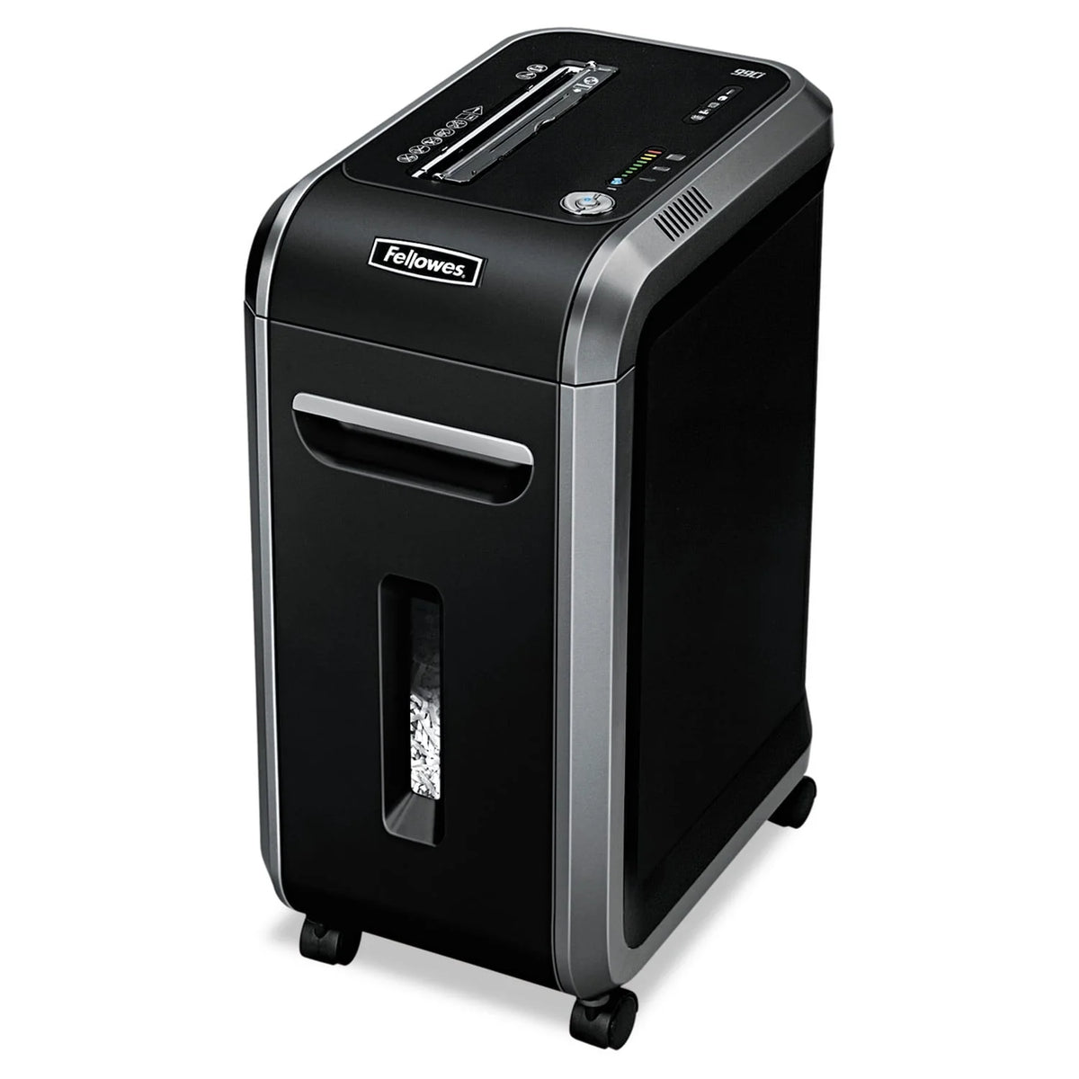 Déchiqueteuse de documents à coupe croisée robuste Fellowes Powershred 99Ci, 100 % anti-bourrage, capacité de 18 feuilles