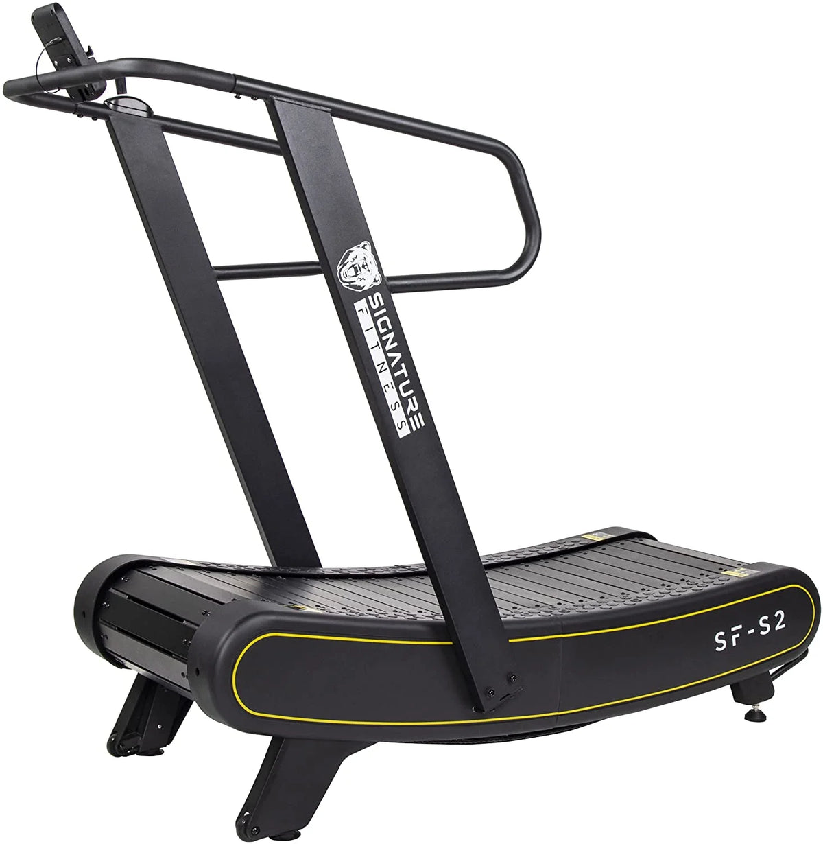 Signature Fitness SF-S2 Sprint Demon - Tapis de course incurvé sans moteur avec niveaux de résistance réglables - Capacité de 300 lb